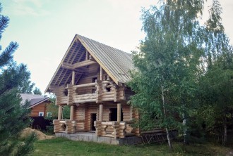 Дом-баня из рубленного бревна «Боярин»